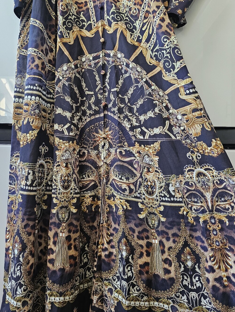 Nwt Camilla Shaped Waistband Dress With Gathered Sleeves - Picture 7 of 13